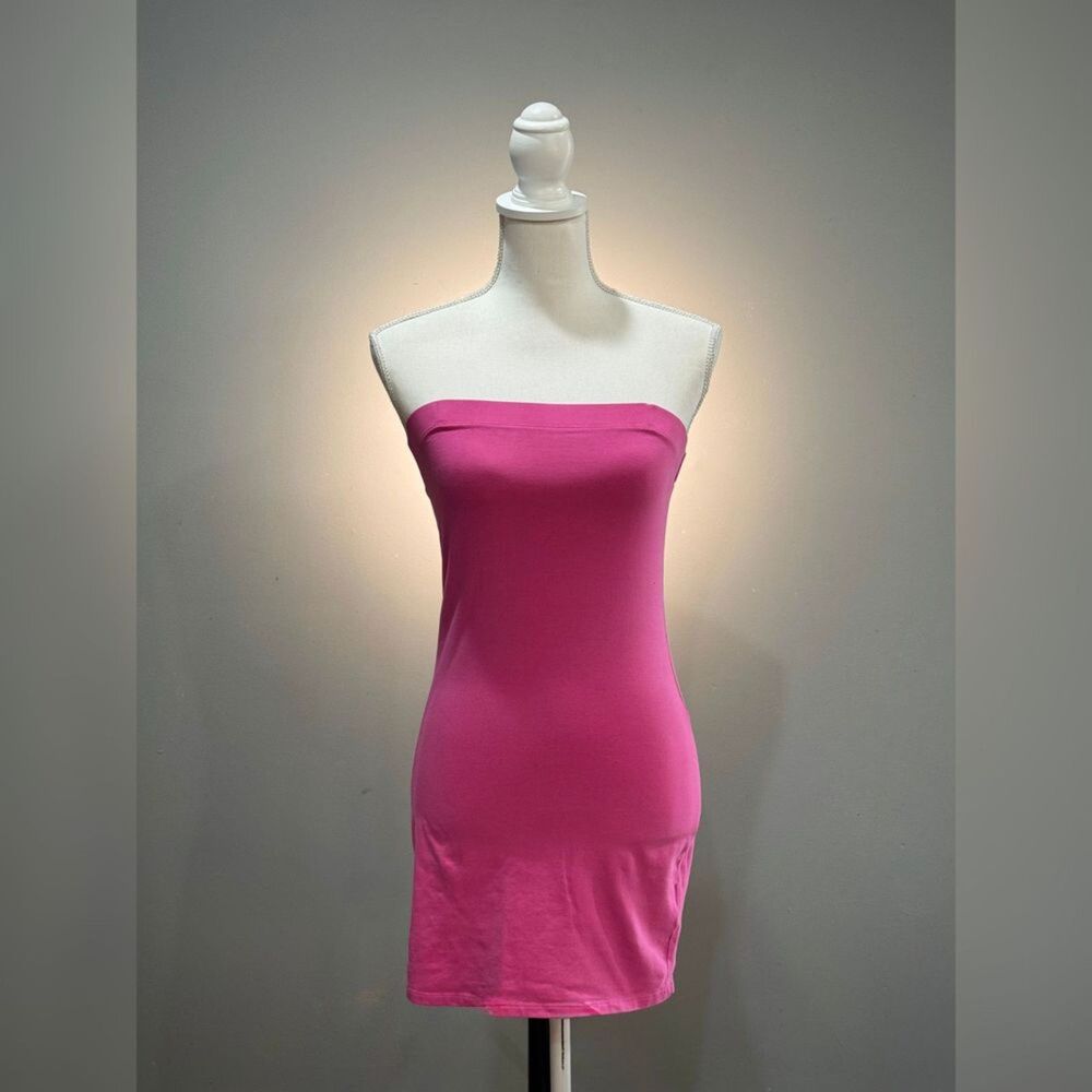 Pink BP Strapless Tube Dress Size M EUC